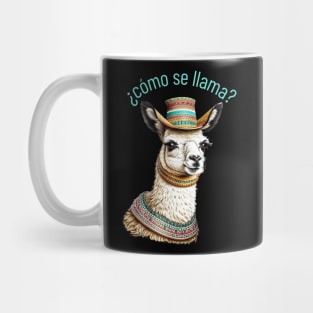 ¿cómo se llama? llama pun Mug